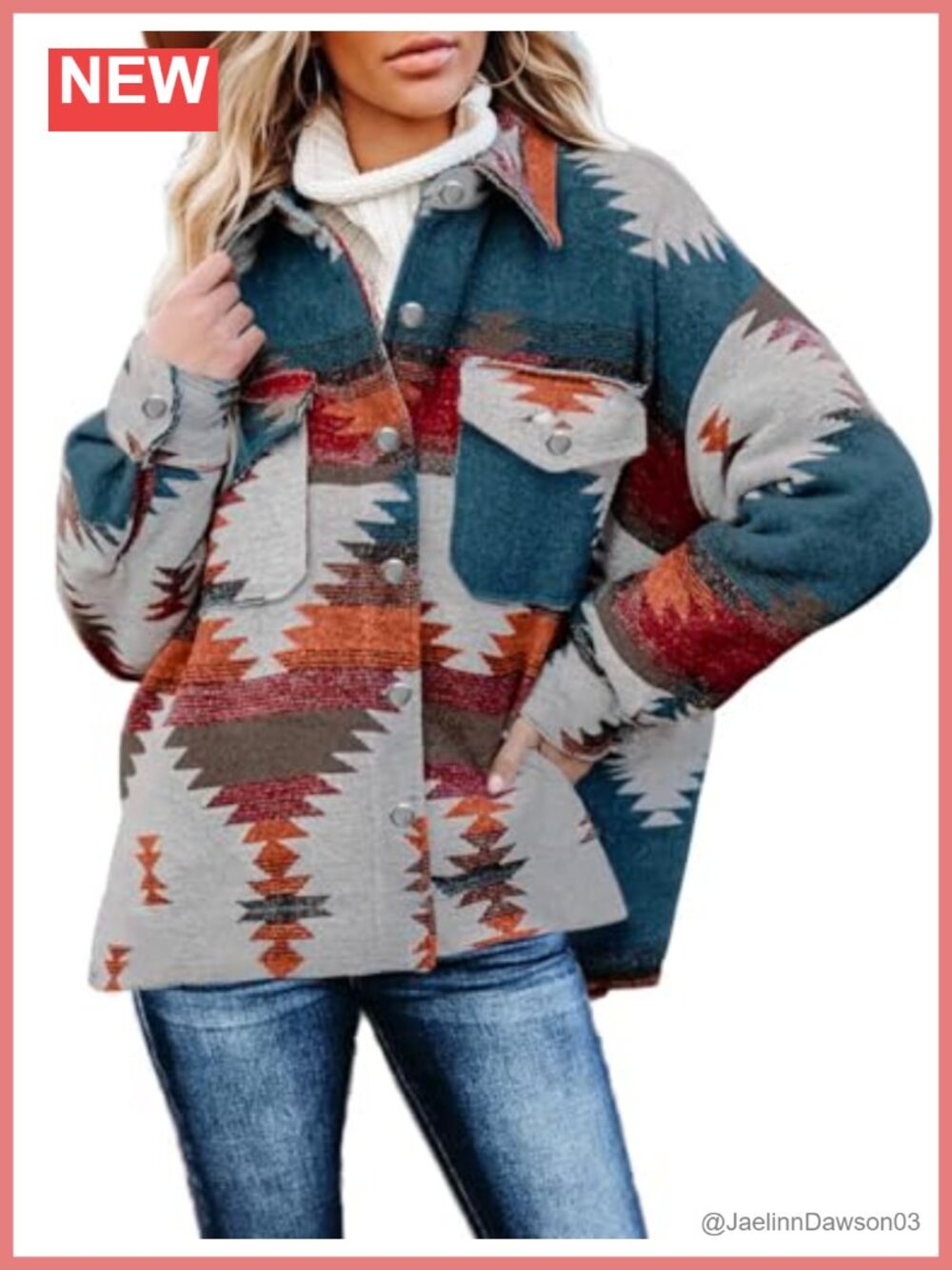 Womens V-Neck Button Down Blouse Long Sleeve Oversized Plaid Top